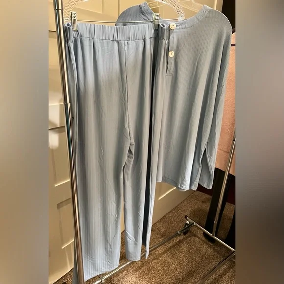 Pajamas 2 Piece - Non Branded - XL - Blueish/Gray NWOT - Picture 3 of 11